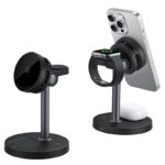 3in1ワイヤレス充電器 PD15W 快速充電器 半導体冷却搭 [S26] Apple watch &Air Pods充電可能 ワイヤレス充電 スタンド機能 ワイヤレスチャージャー