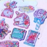 ふわふわ もちもち シール 【1枚】立体 シール ぷくぷくシール 3Dシール