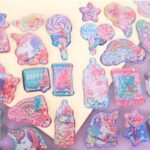 ふわふわ もちもち シール 【1枚】立体 シール ぷくぷくシール 3Dシール
