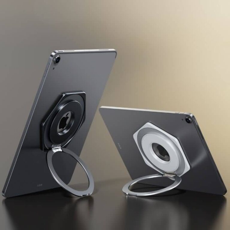 タブレットスタンド 折り畳み式 MagSafe対応 スマホリング 360度回転 マグネット式 マグセーフリングホルダー バンカーリング 角度調整 スタンド 全5色