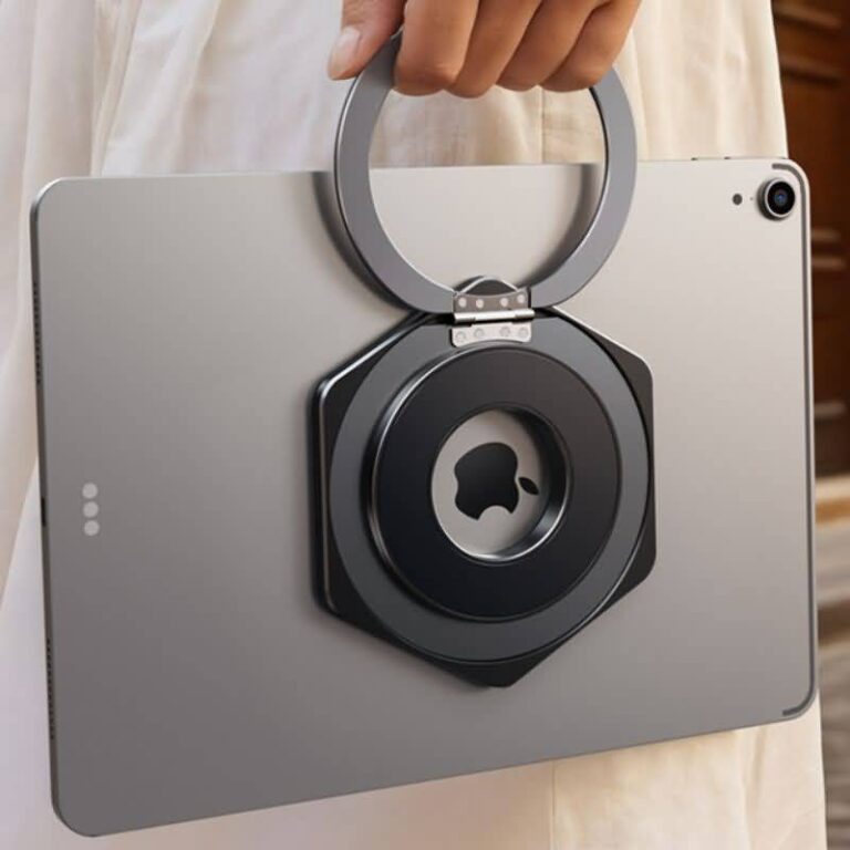 タブレットスタンド 折り畳み式 MagSafe対応 スマホリング 360度回転 マグネット式 マグセーフリングホルダー バンカーリング 角度調整 スタンド 全5色
