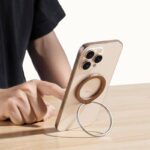 アルミ合金製 折り畳式 マグネット式 スマホ スタンド Magsafe対応 スマートフォン