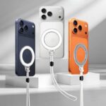MagSafeスマホケース用ストラップ 磁石 落下防止 紛失防止マグネット ストラップ magsafe 携帯ストラップ