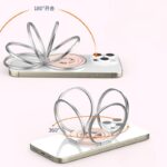 アルミ合金製 折り畳式 マグネット式 スマホ スタンド Magsafe対応 スマートフォン 強磁器マグネット 全機種対応