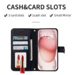 iPhone 17 手帳型ケース ストラップ付属 iPhone 16e対応手帳型ケース iPhone16 PUレザー ケース