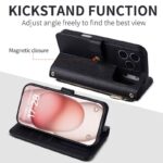 iPhone 17 手帳型ケース ストラップ付属 iPhone 16e対応手帳型ケース iPhone16 PUレザー ケース