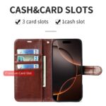 iPhone 17 手帳型ケース ストラップ付属 iPhone 16e対応手帳型ケース iPhone16 PUレザー ケース