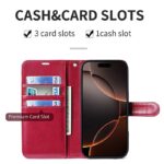 iPhone 17 手帳型ケース ストラップ付属 iPhone 16e対応手帳型ケース iPhone16 PUレザー ケース