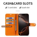 iPhone 17 手帳型ケース ストラップ付属 iPhone 16e対応手帳型ケース iPhone16 PUレザー ケース