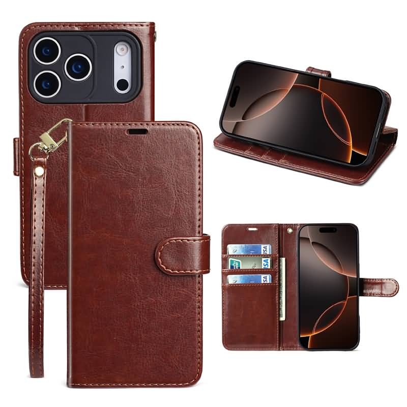 AC11202025003-36 iPhone 17 手帳型ケース ストラップ付属 iPhone 16e対応手帳型ケース iPhone16 PUレザー ケース