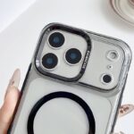 iPhone17 2in1 PC+TPU ケース magsafe対応ケース メッキ仕上げ iPhone17ケース