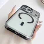 iPhone17 2in1 PC+TPU ケース magsafe対応ケース メッキ仕上げ iPhone17ケース