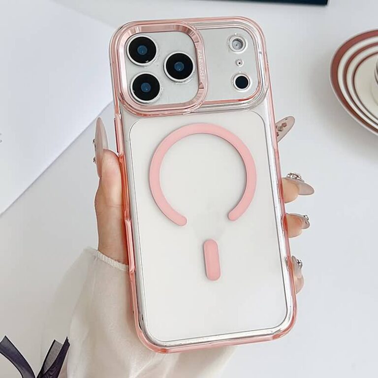 iPhone17 2in1 PC+TPU ケース magsafe対応ケース メッキ仕上げ iPhone17ケース