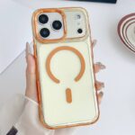 iPhone17 2in1 PC+TPU ケース magsafe対応ケース メッキ仕上げ iPhone17ケース
