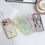 iPhone17 2in1 PC+TPU ケース magsafe対応ケース メッキ仕上げ iPhone17ケース
