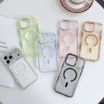 iPhone17 2in1 PC+TPU ケース magsafe対応ケース メッキ仕上げ iPhone17ケース