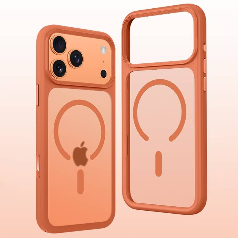 AC11202025006-07 iPhone17 2in1 PC+TPU ケース さらさら高級感 magsafe対応ケース iPhone17ケース スマホケース