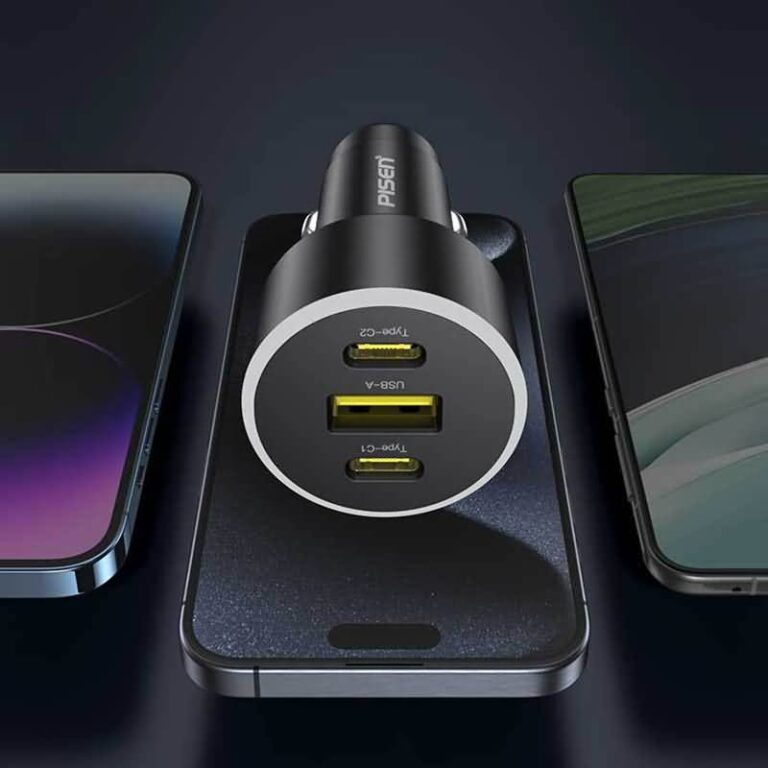 PD/QC対応 3ポート搭載 カーチャージャー PD60W 車用USBシガーアダプター 3台同時充電 車用USBシガーアダプター
