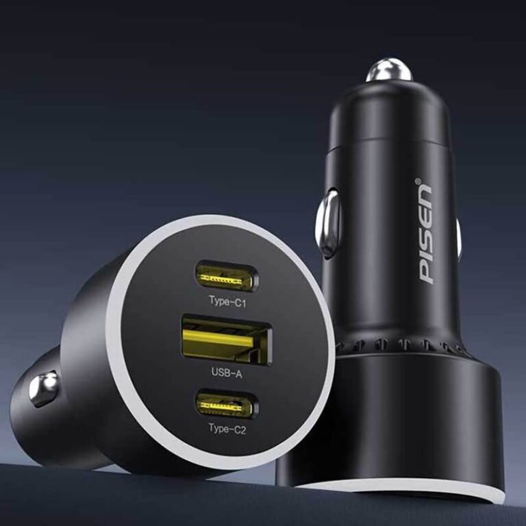 PD/QC対応 3ポート搭載 カーチャージャー PD60W 車用USBシガーアダプター 3台同時充電 車用USBシガーアダプター
