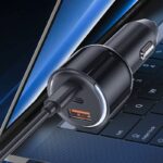 PD/QC対応 3ポート搭載 カーチャージャー PD100W 車用USBシガーアダプター