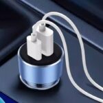 PD65W 2ポート DC12V/24V カーチャージャー USB-C＋A 車載充電器 USB 車載充電器 シガーソケット