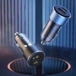 PD65W 2ポート DC12V/24V カーチャージャー USB-C＋A 車載充電器 USB 車載充電器 シガーソケット