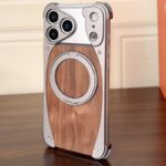 Quick view Add to compare Add to wishlist iPhone17 ケース アルミニウム合金・天然原木 ケース MagSafe対応 スタンド機能