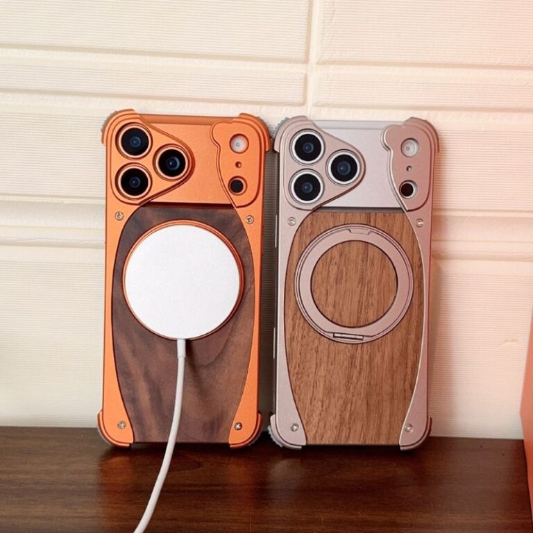 Quick view Add to compare Add to wishlist iPhone17 ケース アルミニウム合金・天然原木 ケース MagSafe対応 スタンド機能