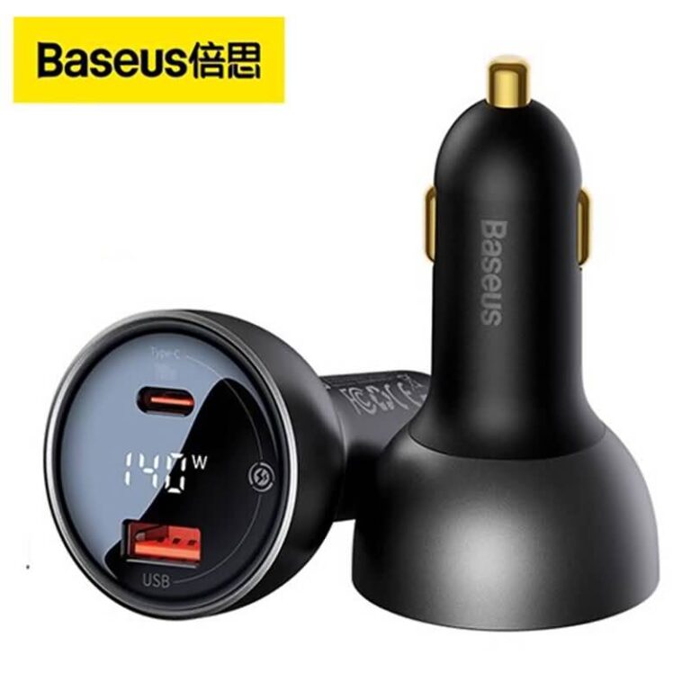 Baseusシガーソケット PD140W カーチャージャー 液晶ディスプレイ付き 車載充電器