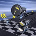 Quick view Add to compare Add to wishlist Baseus 2ポート 車載充電器 2台同時充電可能 カーチャージャーUSB-A+USB-C 60W カーチャージャー12v 24v iPhone