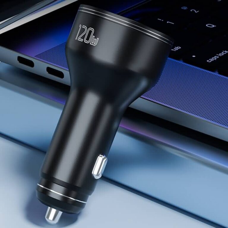 140W/120W 2ポート 車載充電器 2台同時充電可能 カーチャージャーUSB-A+USB-C カーチャージャー