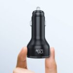 140W/120W 2ポート 車載充電器 2台同時充電可能 カーチャージャーUSB-A+USB-C カーチャージャー