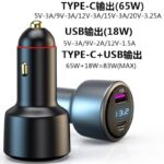 シガーソケット 87.5W/100W カーチャージャー 液晶ディスプレイ付き 車載充電器 PD+QC+PPS 12V/24V車兼用  SKU:AC12062025013 - 画像 (7)