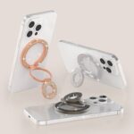 両面 折り畳式 マグネット式 スマホ スタンド Magsafe対応 スマートフォン 強磁器マグネット 全機種対応 マグネット iphone スタンド 落下防止