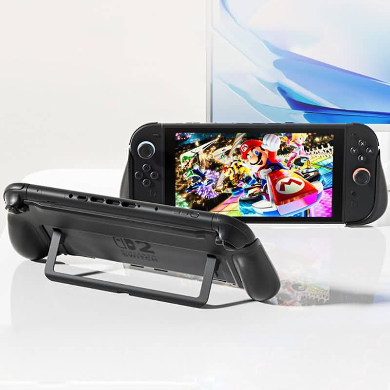 AC12122025006-01 Switch 2 ケース スタンド付き Switch2 保護カバー 取り外し可能 Nintendo Switch 2用アクセサリー