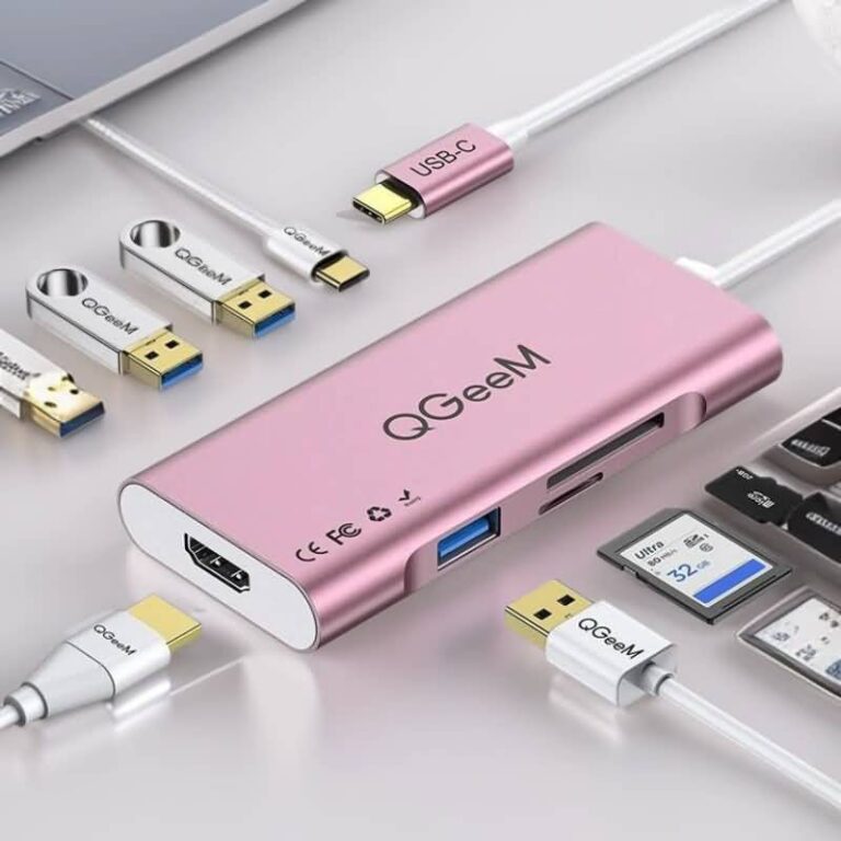 QGeem USB-C ハブ 7in1 HDMI 4K USB3.0 PD対応USB Type-C ハブ 7in1 HDMI 4K USB3.0 PD対応 SDカードリーダー