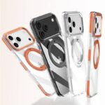 iPhone17 2in1 PC+TPU ケース magsafe対応ケース 360回転可能 iPhone17ケース
