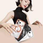 iPhone17 2in1 PC+TPU ケース magsafe対応ケース 360回転可能 iPhone17ケース