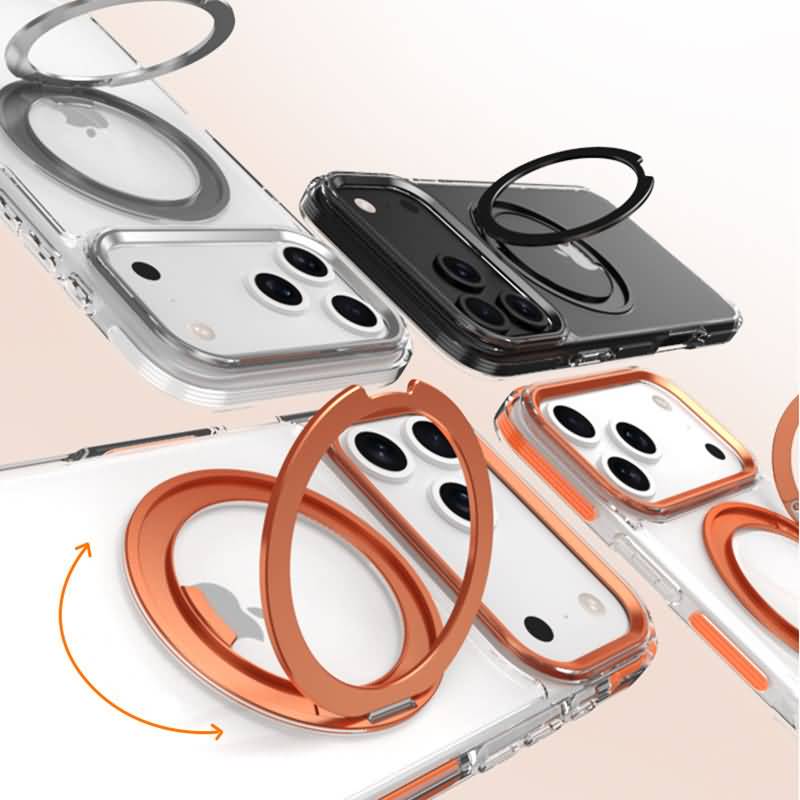 iPhone17 2in1 PC+TPU ケース magsafe対応ケース 360回転可能 iPhone17ケース