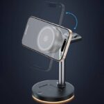 PD25W 快速充電器 Qi2.2 チャージャー ワイヤレス充電器 半導体冷却搭 ナイトライト 常夜灯 調色 Apple watch &Air Pods充電可能 ワイヤレス充電