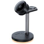 PD25W 快速充電器 Qi2.2 チャージャー ワイヤレス充電器 半導体冷却搭 ナイトライト 常夜灯 調色 Apple watch &Air Pods充電可能 ワイヤレス充電