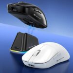 X11 ゲームマウス マグネット式充電ドックRGB ゲーミング マウス