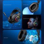 ゲーミングヘッドセット 7.1chサラウンドサウンド対応ゲーミングヘッドフォン RGB付き