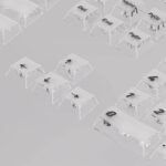 163 キー カスタムゲーミングキーキャップ キーキャップ キーボード交換用 フル 163 キーセット