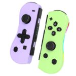 【Switch2無線接続後使用可能】Ns008 Switch コントローラー スイッチ ジョイコン joy-con 光るLED カラフル 無線 Bluetooth接続 HD振動 光る ジョイコン
