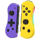 【Switch2無線接続後使用可能】Ns008 Switch コントローラー スイッチ ジョイコン joy-con 光るLED カラフル 無線 Bluetooth接続 HD振動 光る ジョイコン