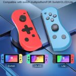 【Switch2無線接続後使用可能】Ns008 Switch コントローラー スイッチ ジョイコン joy-con 光るLED カラフル 無線 Bluetooth接続 HD振動 光る ジョイコン