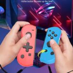 【Switch2無線接続後使用可能】Ns008 Switch コントローラー スイッチ ジョイコン joy-con 光るLED カラフル 無線 Bluetooth接続 HD振動 光る ジョイコン
