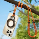 両面 折り畳式 マグネット式 スマホ スタンド[ストラップ付き無し］ MagSafeスマホケース用ストラップ 磁石 落下防止 紛失防止マグネット ストラップ magsafe 携帯ストラップ   全3色 SKU:AC12242025013