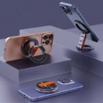 両面 折り畳式 マグネット式 スマホ スタンド Magsafe対応 スマートフォン 強磁器マグネット 全機種対応 マグネット iphone スタンド